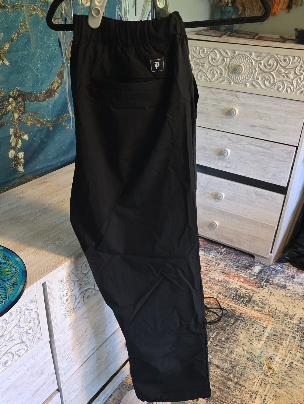 Primitive Men's Black  Athletic pants with Elastic Waist